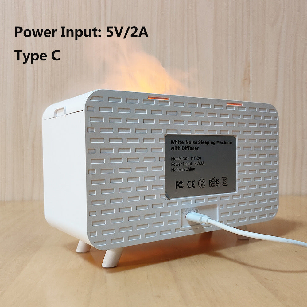 White Noise Flame Humidifier & Speaker